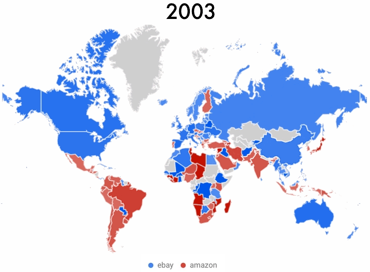 亞馬遜全球市場占有率或?qū)⑷娉鰁Bay